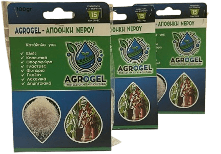 three AGROGEL - Αποθήκη νερού 100 gr